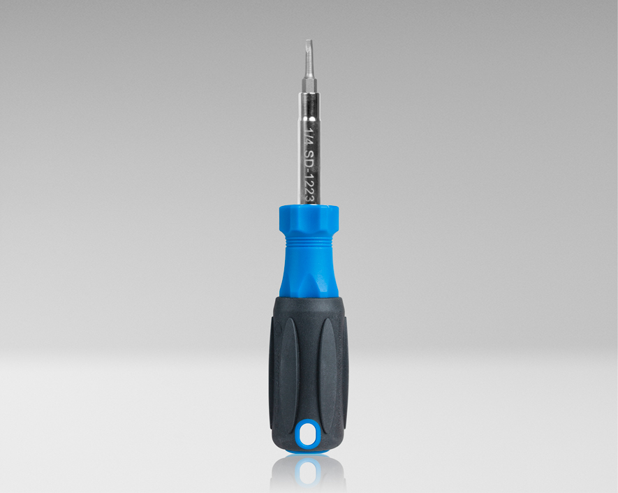6-in-1 Multi-Bit Screwdriver with Phillips, Slotted, Robertson